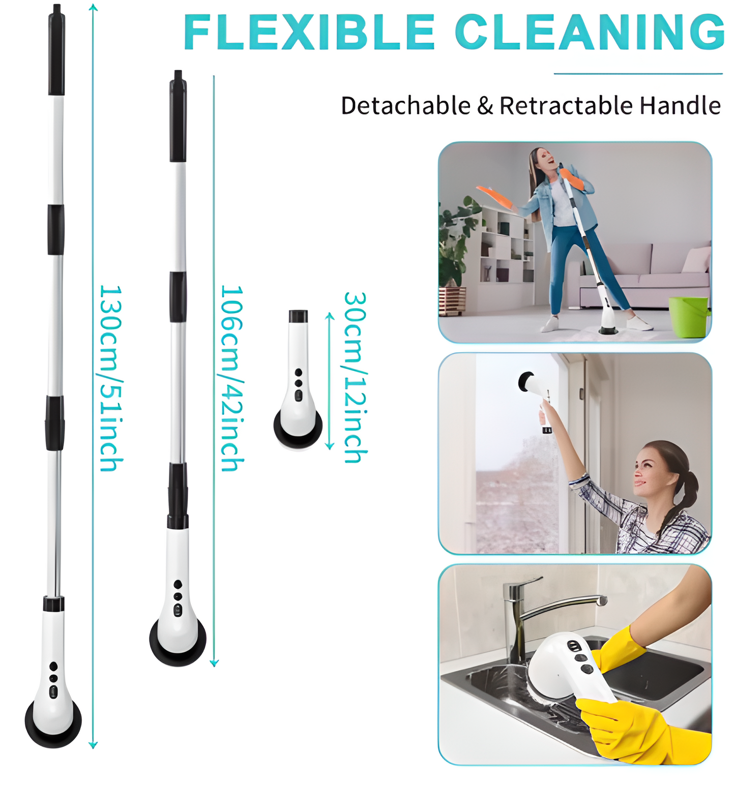 PowerScrub™ Electric Cleaning Brush — 7-in-1 Cordless Spin Scrubber