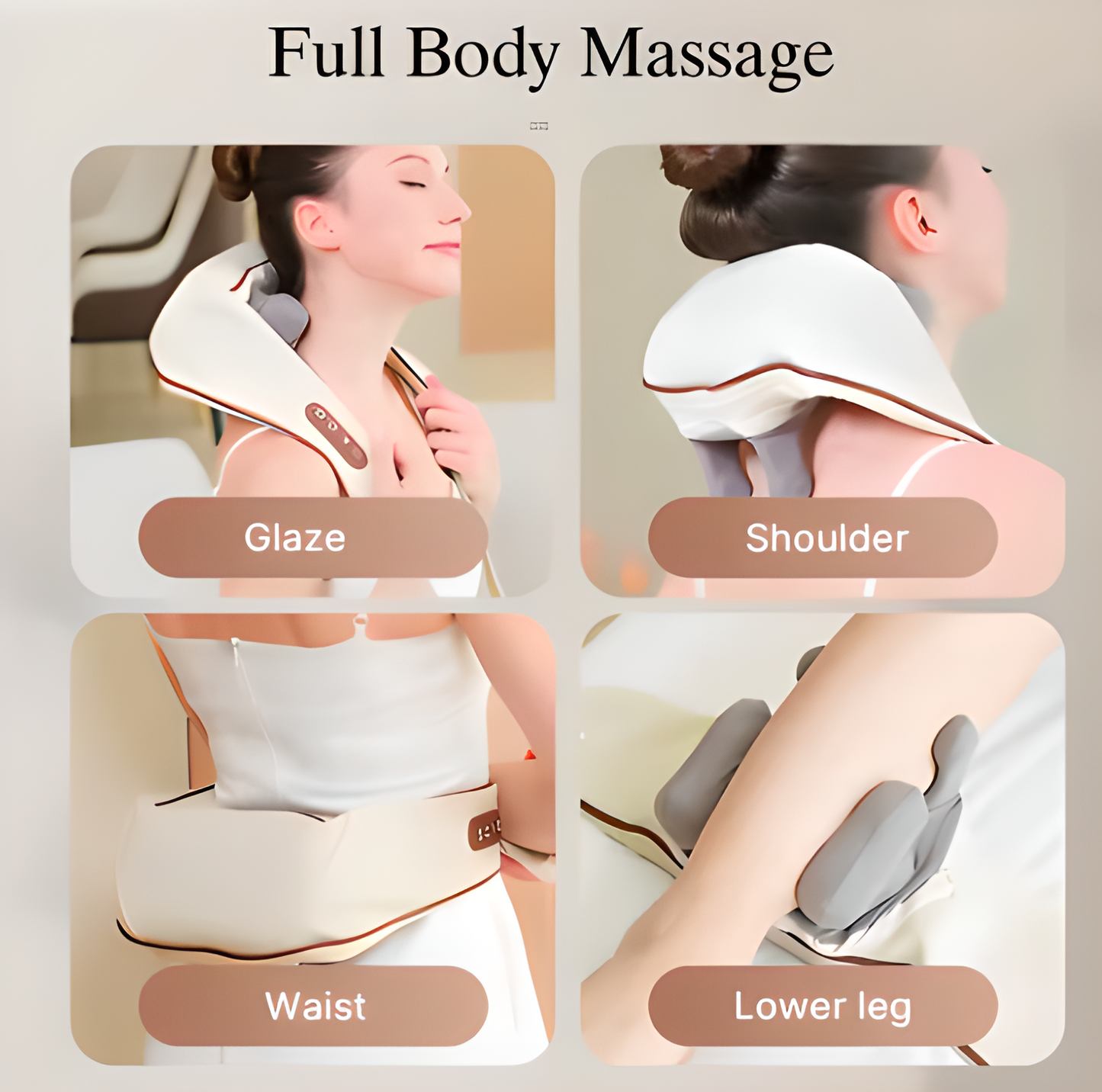 Deep Tissue Heat Massager™ For Neck Pain, Stress & Tension Relief