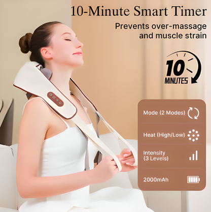 Deep Tissue Heat Massager™ For Neck Pain, Stress & Tension Relief