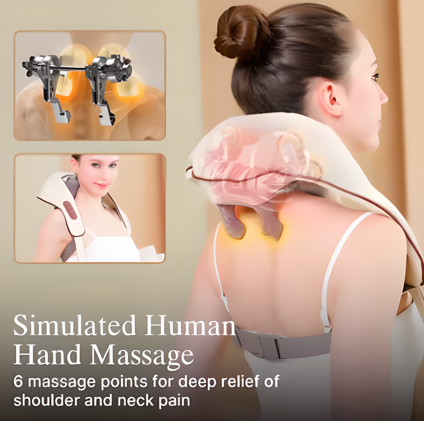 Deep Tissue Heat Massager™ For Neck Pain, Stress & Tension Relief